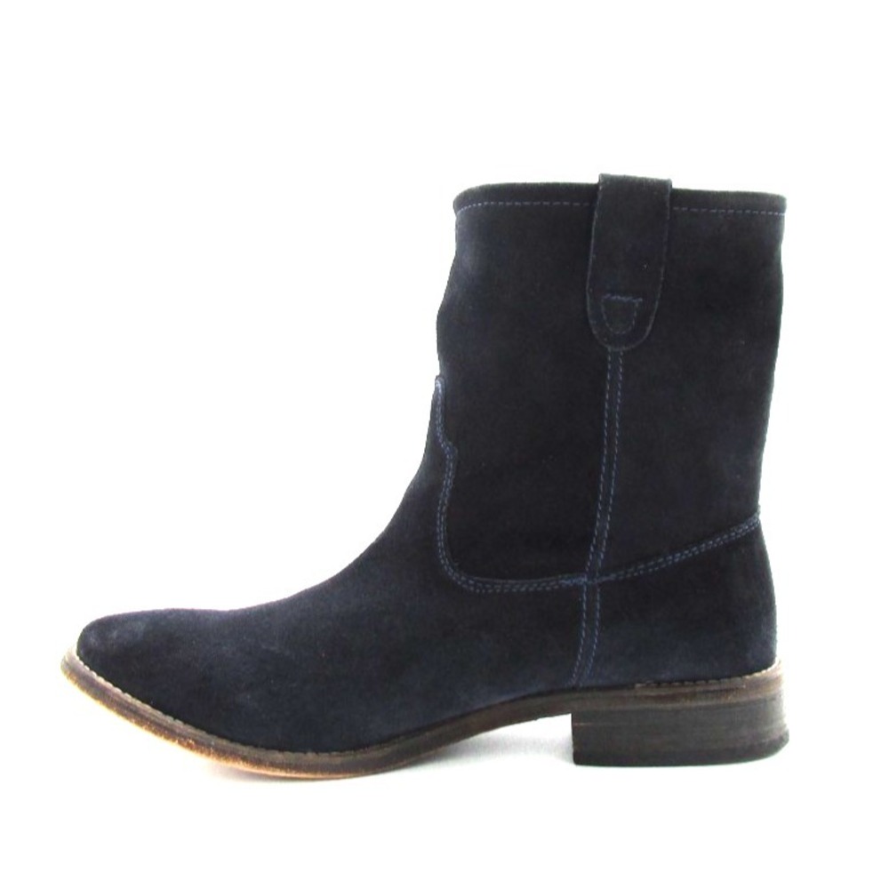 ZIGI Girl Canon Suede Ankle Booties Blue Women's Western Style Pull-on Sz 10M - Picture 4 of 9